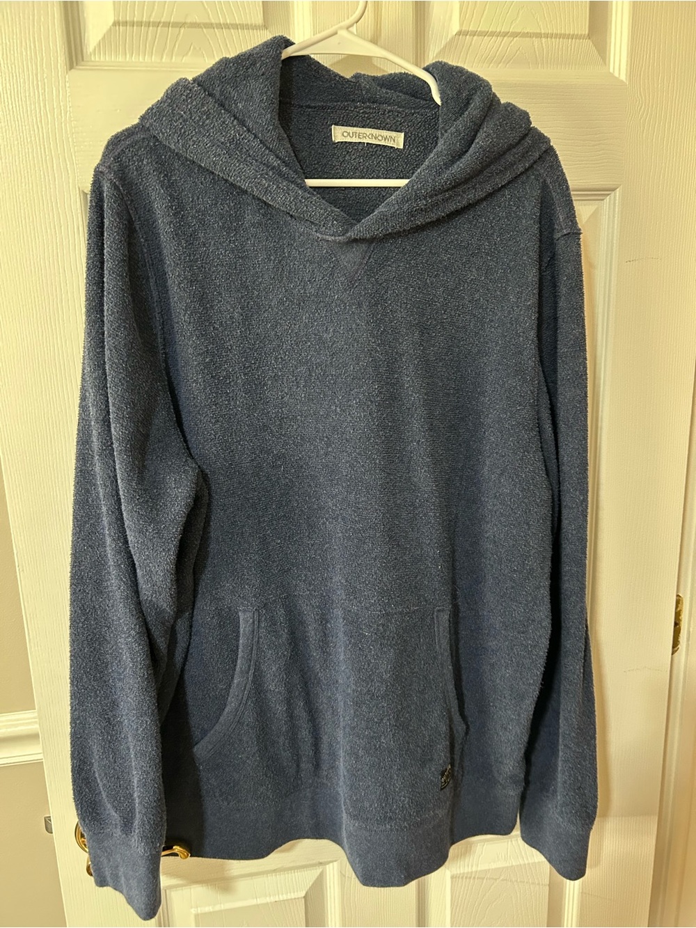 Outerknown Men's XL Hightide Hoodie in Heather Indigo